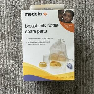 Medela Breast Milk Bottle Spare Parts Kit Baby Feeding NIB